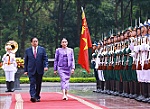 Thủ tướng Phạm Minh Chính chủ trì lễ đón Thủ tướng Thái Lan thăm chính thức Việt Nam