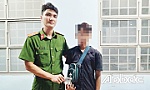 Công an xã Thiện Trí hỗ trợ một thiếu niên đi bộ từ Bình Dương về An Giang
