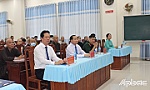 Tiền Giang: Bồi dưỡng kiến thức quốc phòng và an ninh cho chức sắc, chức việc các tổ chức tôn giáo