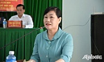 Chủ tịch HĐND tỉnh Châu Thị Mỹ Phương tiếp xúc cử tri TX. Cai Lậy