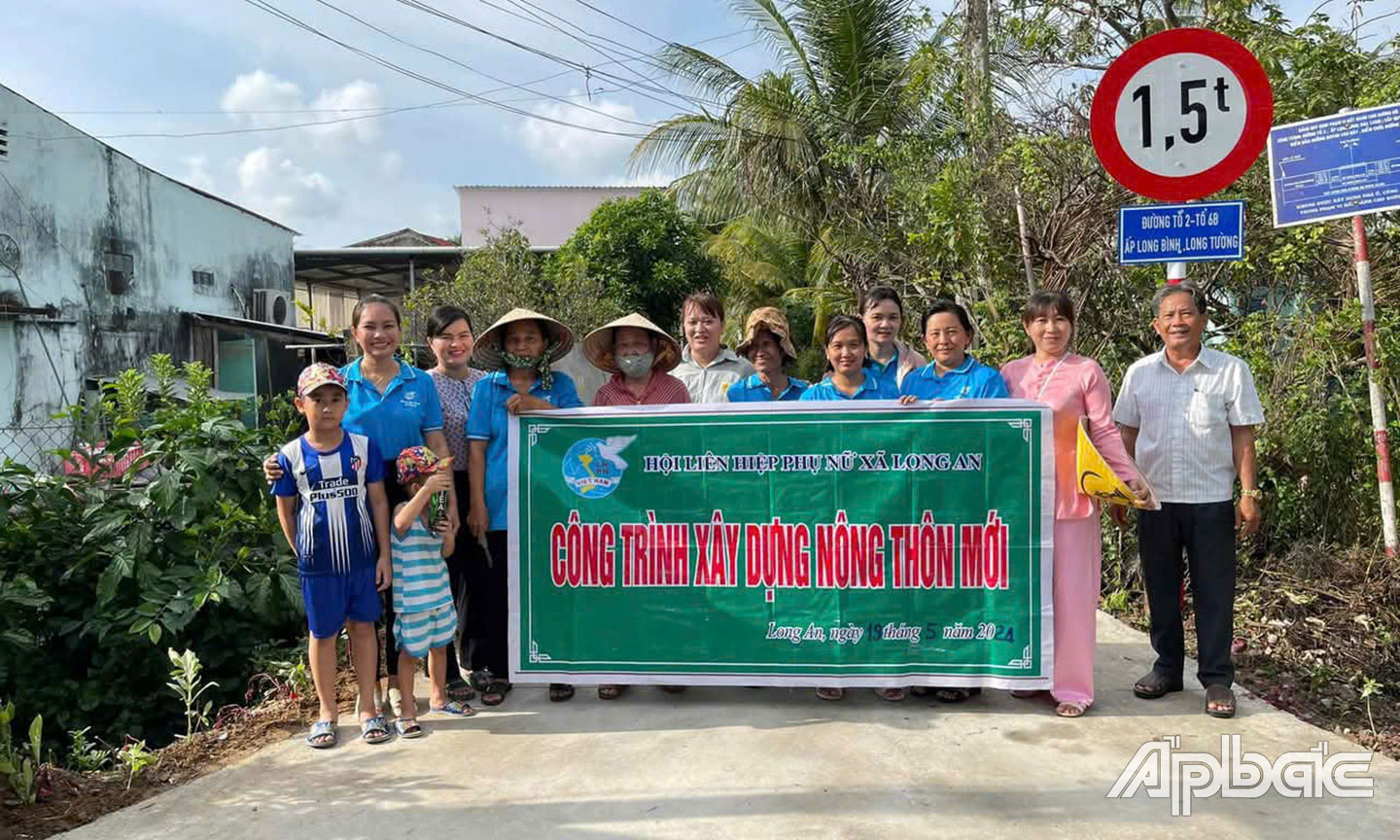 Phụ nữ xã Long An: Phát huy vai trò trong xây dựng nông thôn mới