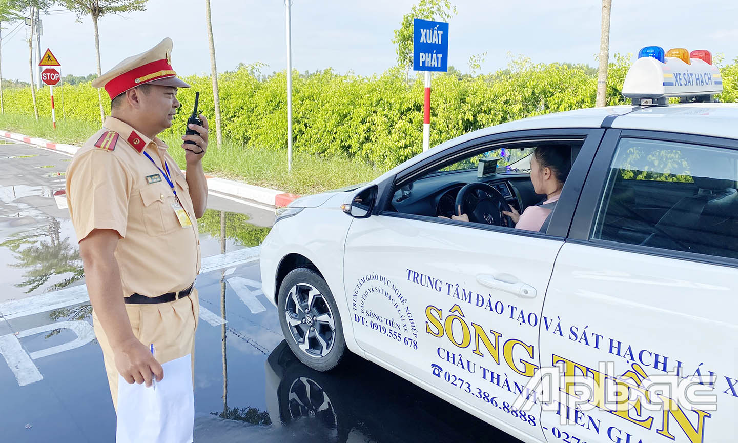 Công an tỉnh Tiền Giang lần đầu tổ chức Kỳ thi sát hạch lái xe ô tô