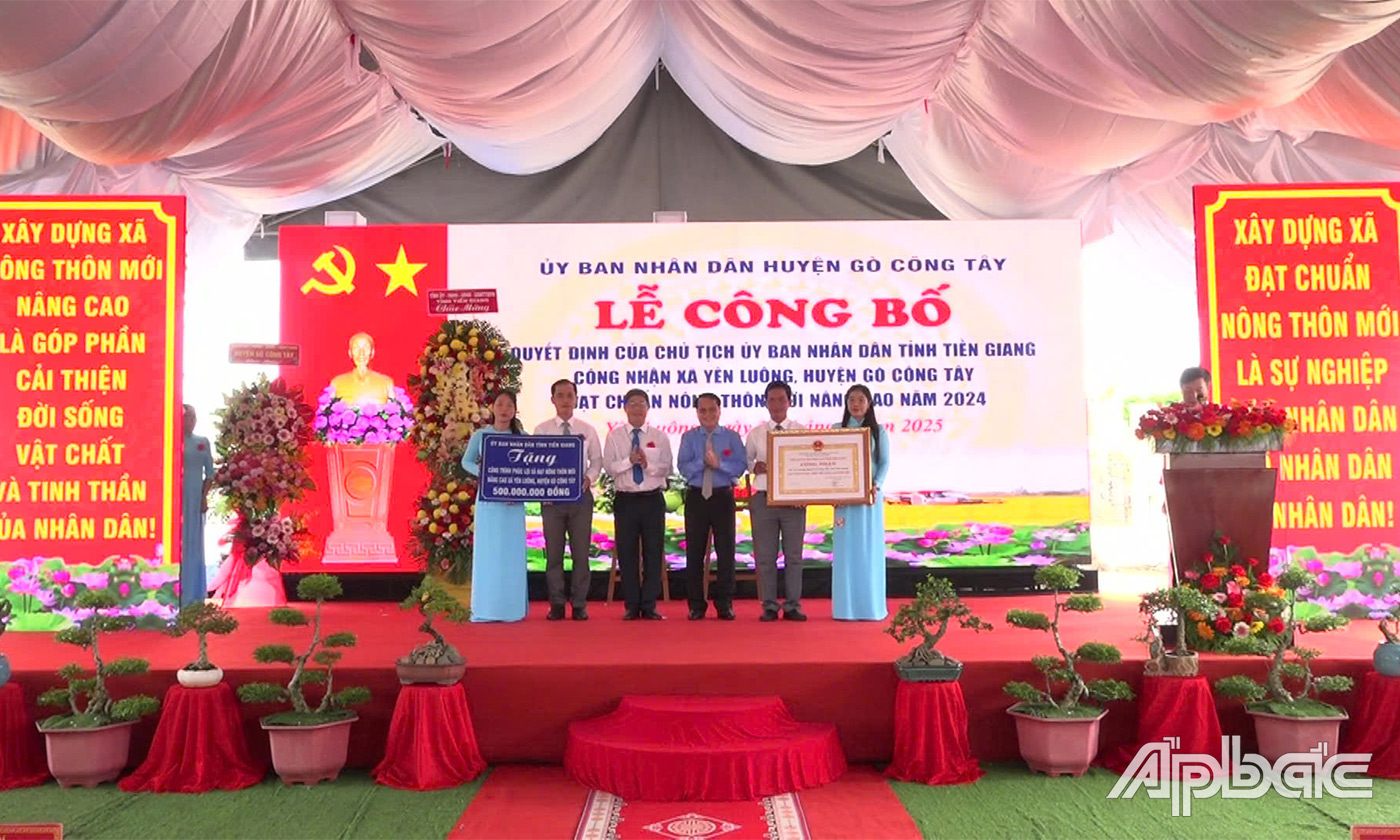 Công bố xã Yên Luông đạt chuẩn nông thôn mới nâng cao