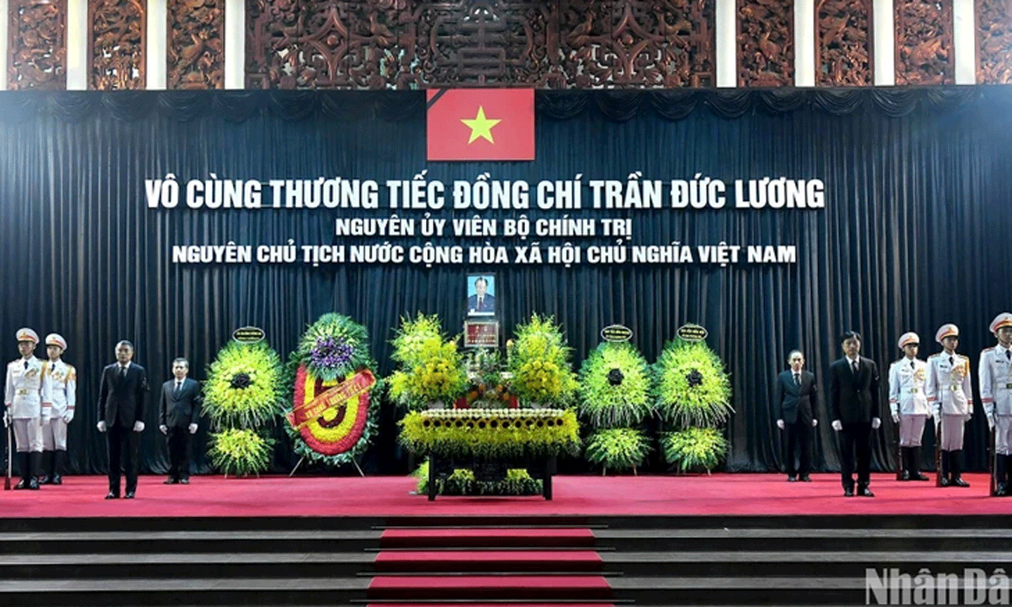 Cử hành trọng thể Lễ Quốc tang nguyên Chủ tịch nước Trần Đức Lương