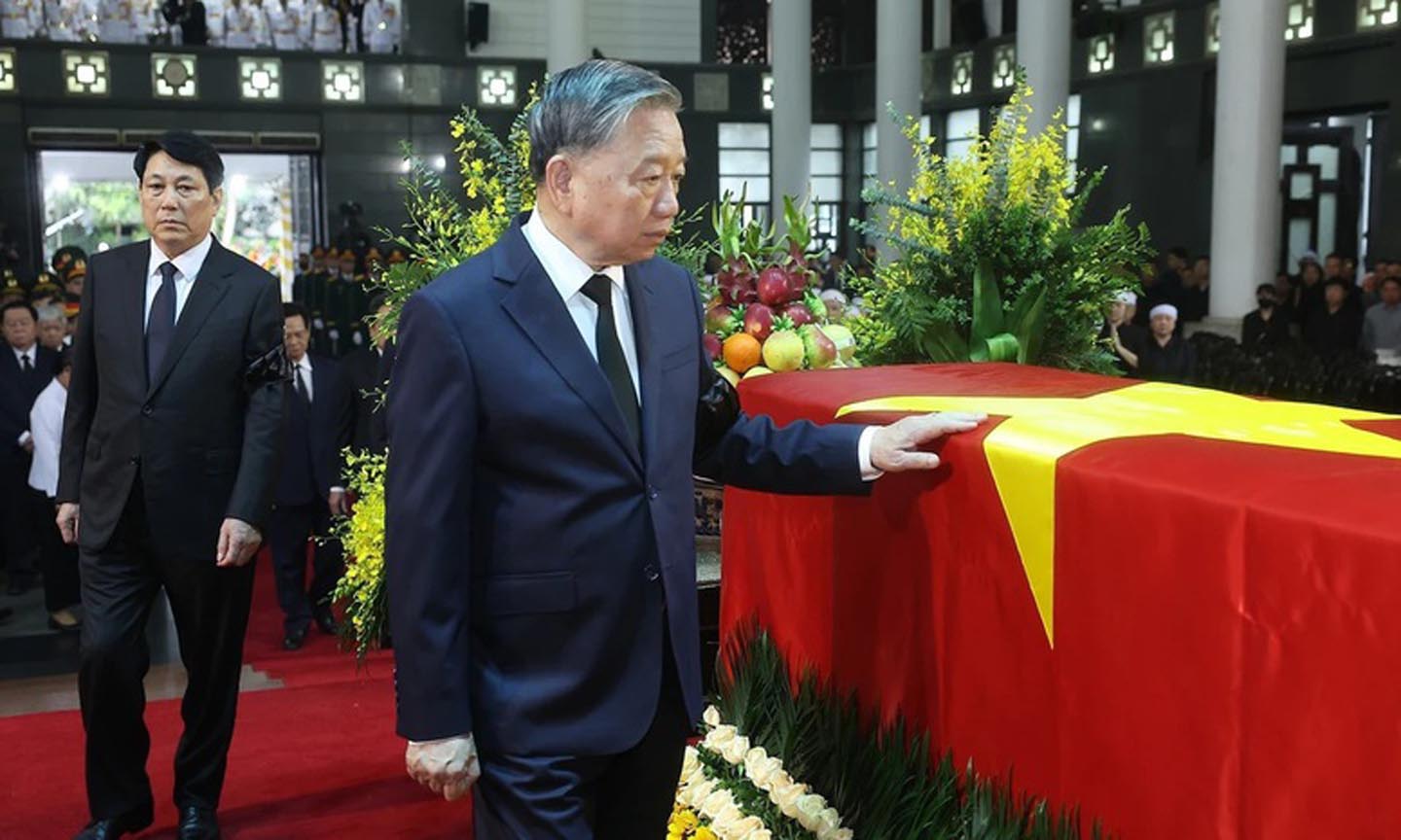 Tổ chức trọng thể lễ truy điệu nguyên Chủ tịch nước Trần Đức Lương