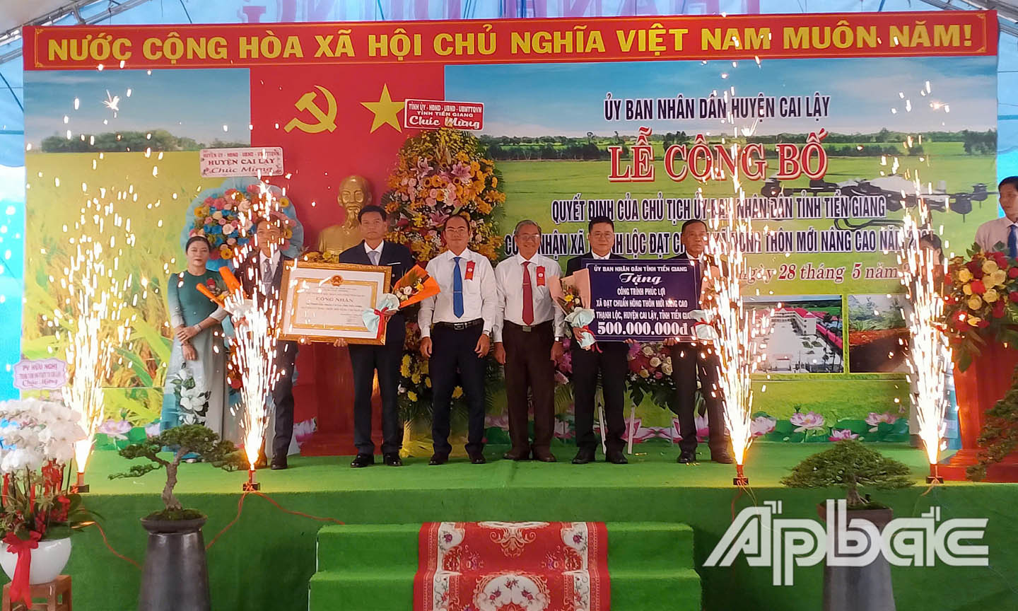 Thạnh Lộc đạt chuẩn xã nông thôn mới nâng cao