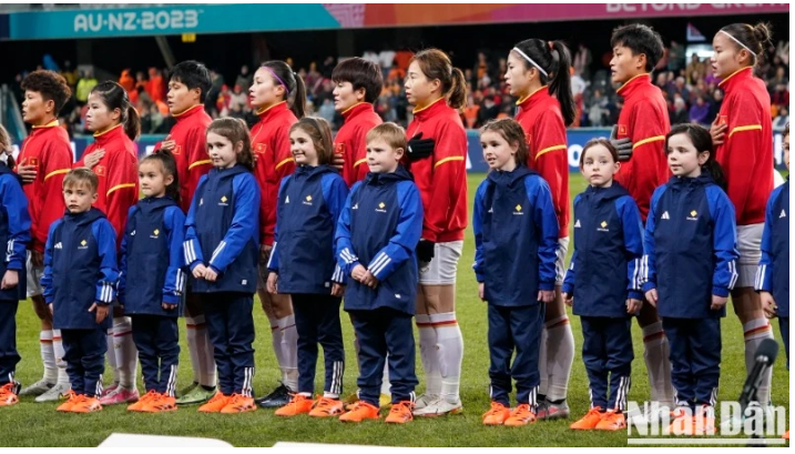 Đội tuyển nữ Việt Nam lần đầu dự World Cup nữ 2023 diễn ra tại Australia và New Zealand. (Ảnh: ĐỖ ĐẠT)