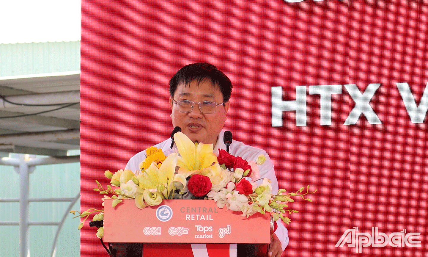 Phó Giám đốc Sở Công Thương tỉnh Tiền Giang Đặng Văn Tuấn phát biểu tại buổi lễ