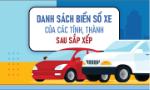 Danh sách biển số xe của các tỉnh, thành sau sắp xếp