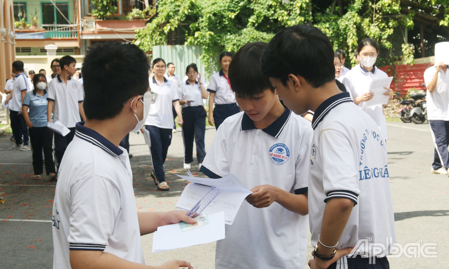 Tiền Giang: Thí sinh hoàn thành Kỳ thi tuyển sinh lớp 10