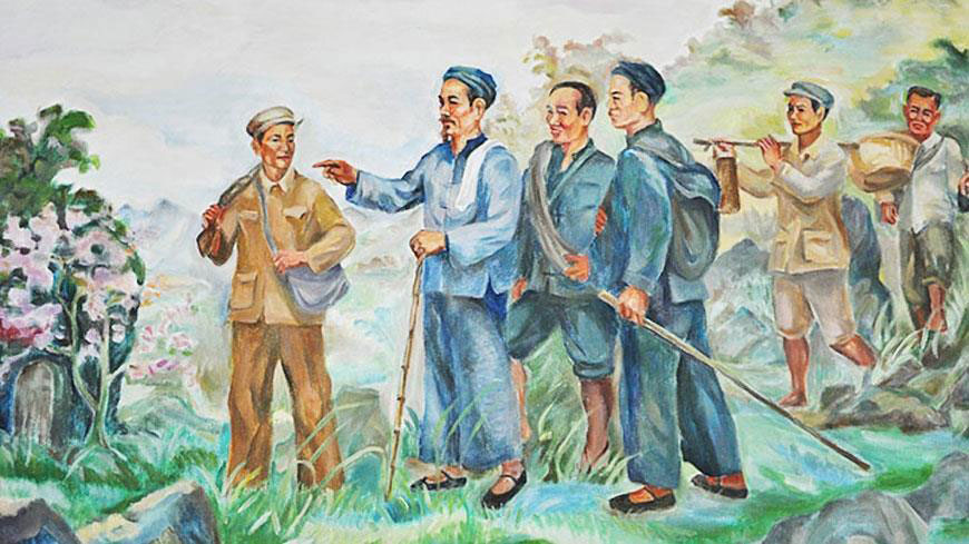 Sau 30 năm bôn ba hoạt động ở nước ngoài, ngày 28-1-1941, Nguyễn Ái Quốc trở về nước để trực tiếp lãnh đạo cuộc đấu tranh cách mạng. Ảnh: Tư liệu