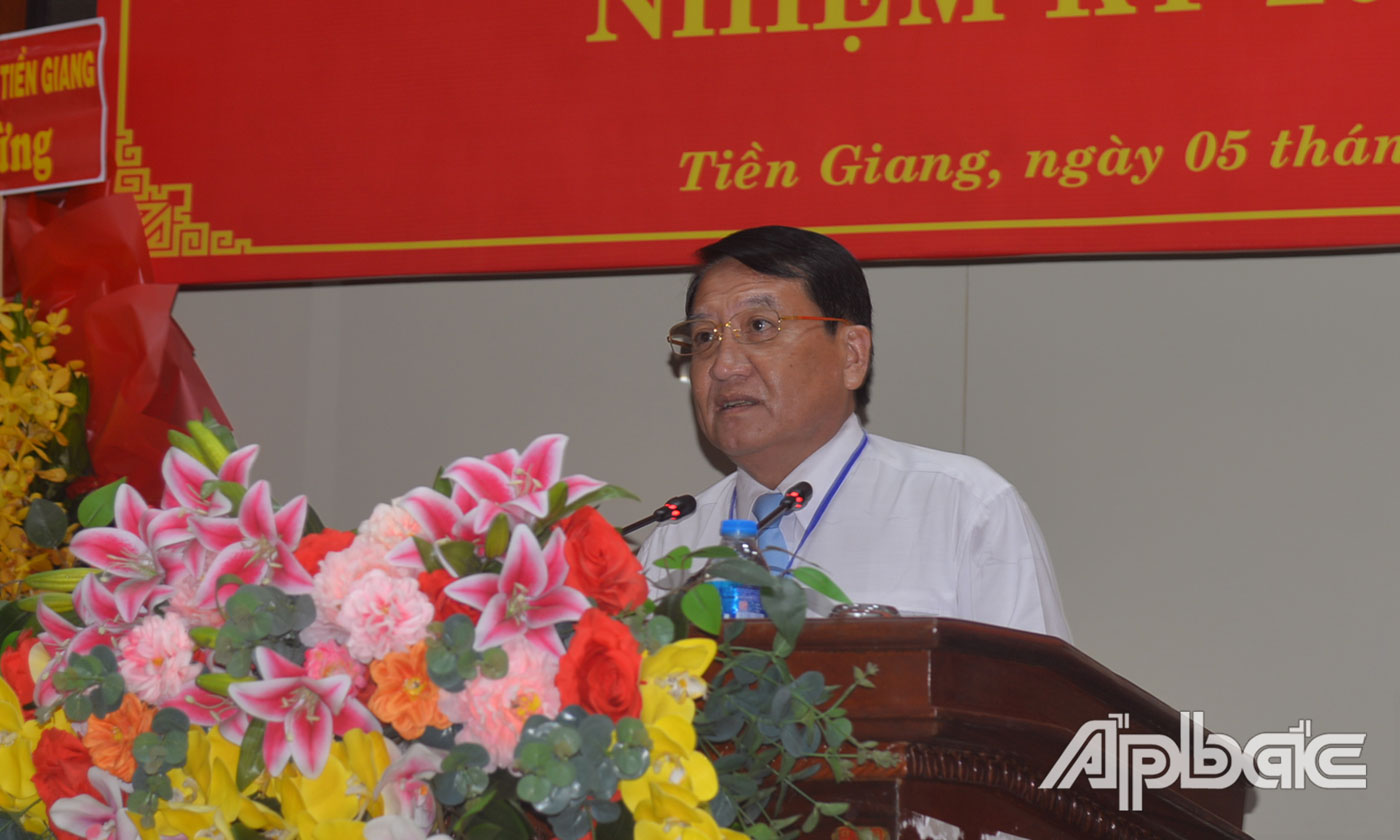Đồng chí Phạm Văn Trọng phát biểu chỉ đạo tại Đại hội.