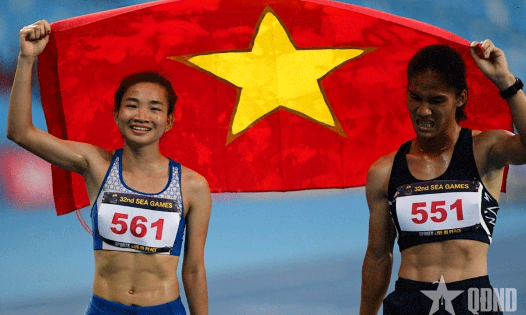 Nguyễn Thị Oanh (bên trái) là vận động viên chủ lực của thể thao Việt Nam tại SEA Games 33. Ảnh: VIỆT AN 