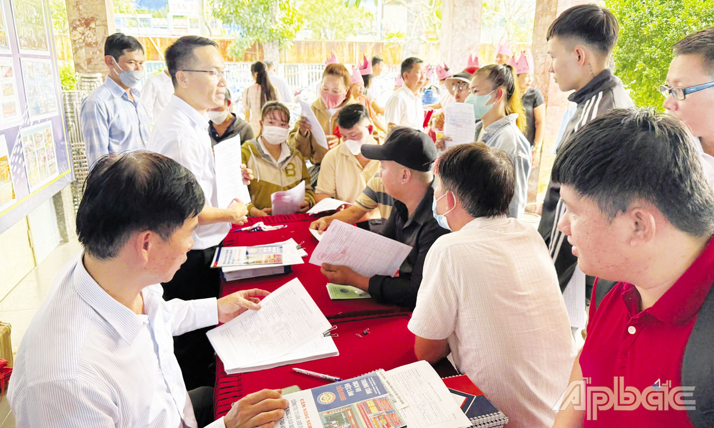 Tiền Giang  tổ chức rất  hiệu quả  hoạt động  Ngày hội  Lao động  việc làm.  Ảnh: LÝ OANH