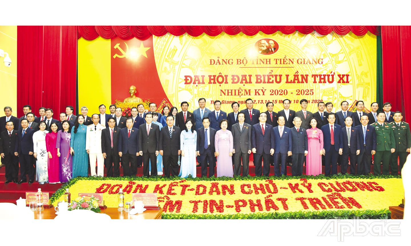 Đại hội đại biểu Đảng bộ tỉnh lần thứ XI, nhiệm kỳ 2020 - 2025. 								   Ảnh: DUY SƠN