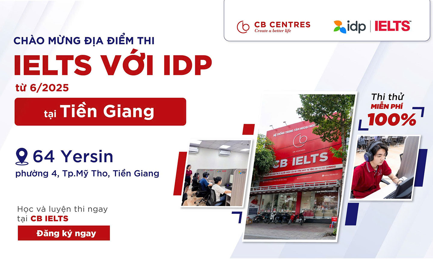 Thi IELTS với IDP ngay tại Tiền Giang.