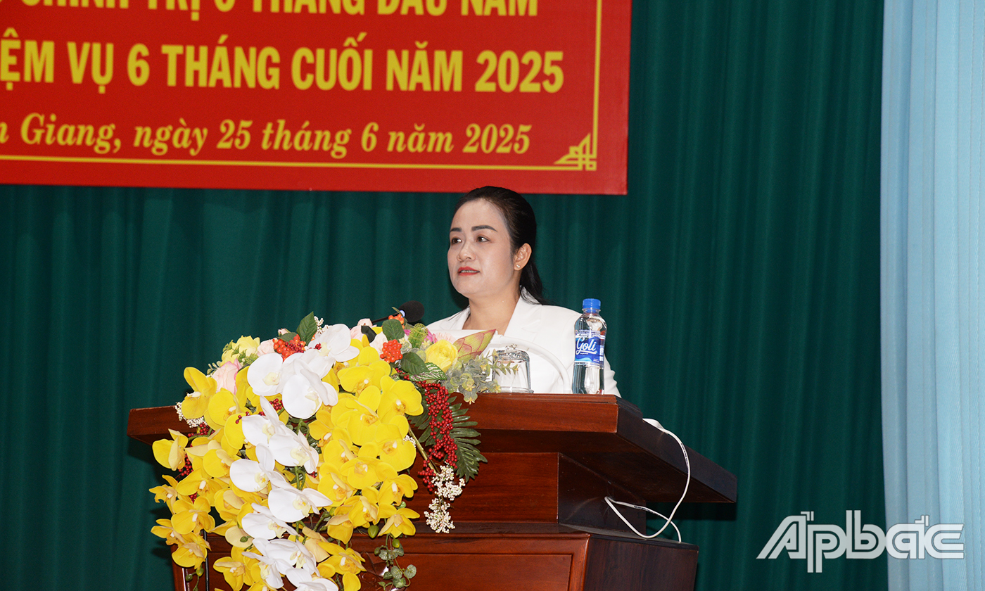 Nguyễn Hải Trâm, Phó Bí thư Thường trực Tỉnh ủy gợi ý những nội dung trọng tâm hội nghị cần thảo luận