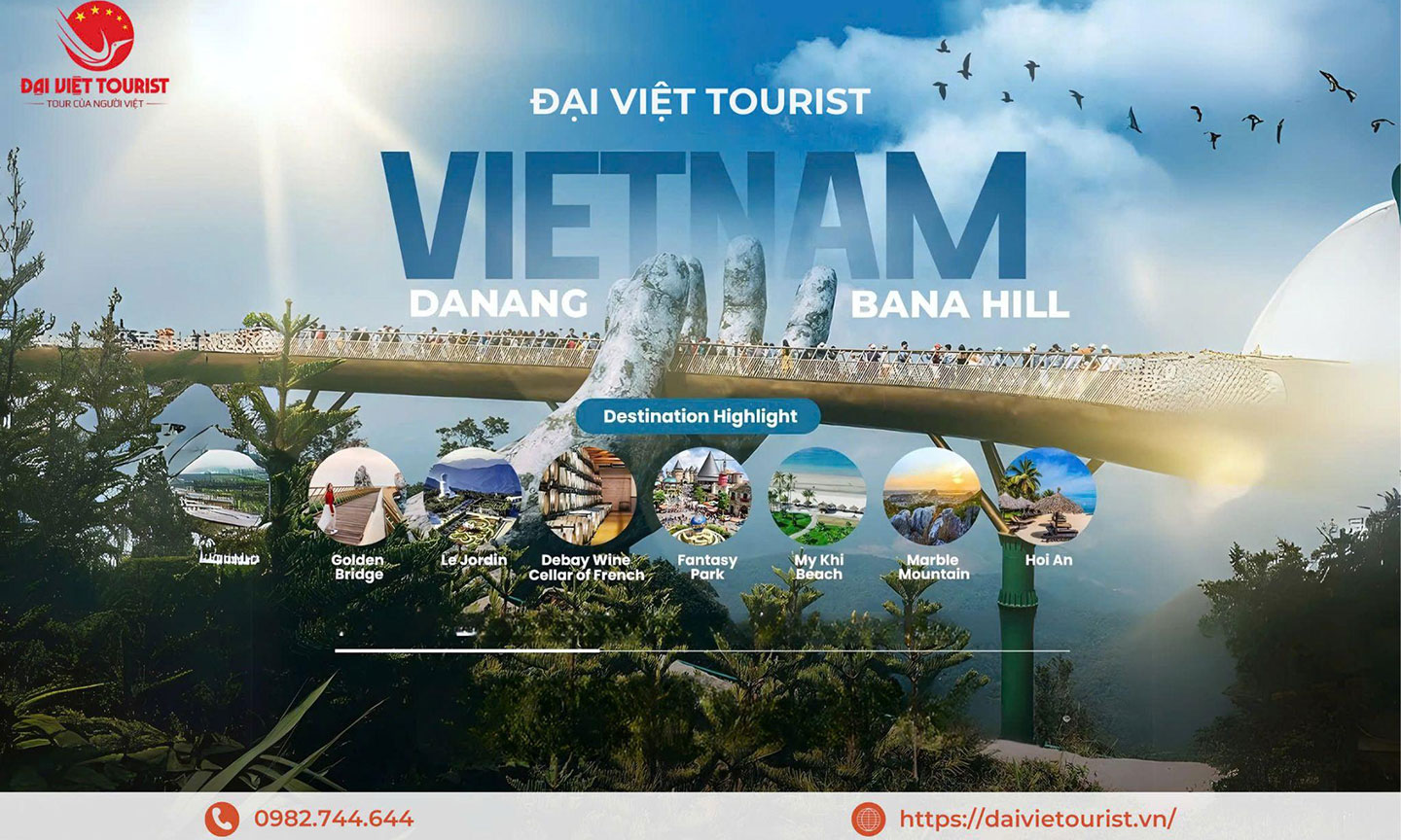 Tour Bà Nà Hills được Đại Việt Tourisrt tổ chức chuyên nghiệp.