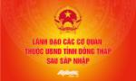 [Infographics] Lãnh đạo các cơ quan thuộc UBND tỉnh Đồng Tháp sau sáp nhập