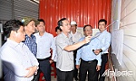 Chủ tịch UBND tỉnh Đồng Tháp Trần Trí Quang kiểm tra các công trình trọng điểm