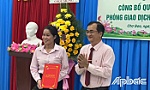 Đồng chí Lưu Thị Hồng Sương được bổ nhiệm phụ trách Phòng giao dịch Ngân hàng Chính sách xã hội Chợ Gạo