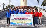 Đoàn Thanh niên xã Chợ Gạo tham gia vệ sinh Nghĩa trang liệt sĩ Chợ Gạo