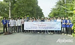 Xã Tân Thới ra quân trồng hoa tuyến đường 84D