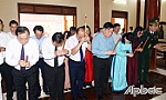 Trưởng Ban Tuyên giáo và Dân vận Trung ương Nguyễn Trọng Nghĩa dự Lễ kỷ niệm 78 năm Ngày Thương binh - Liệt sĩ tại phường Long Thuận