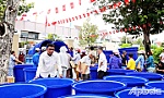 Ủy ban MTTQ xã Tân Hòa: Vận động trao tặng 100 bồn chứa nước cho hộ nghèo, cận nghèo