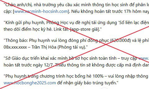 Cảnh báo thủ đoạn giả danh giáo viên, cán bộ trường học yêu cầu 