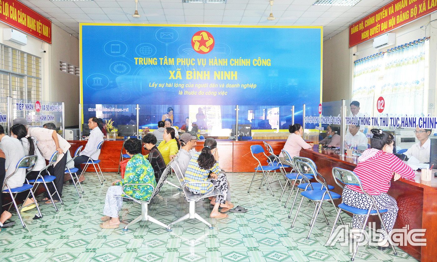 Trung tâm Phục vụ hành chính công xã Bình Ninh: Lấy sự hài lòng của nhân dân để phục vụ