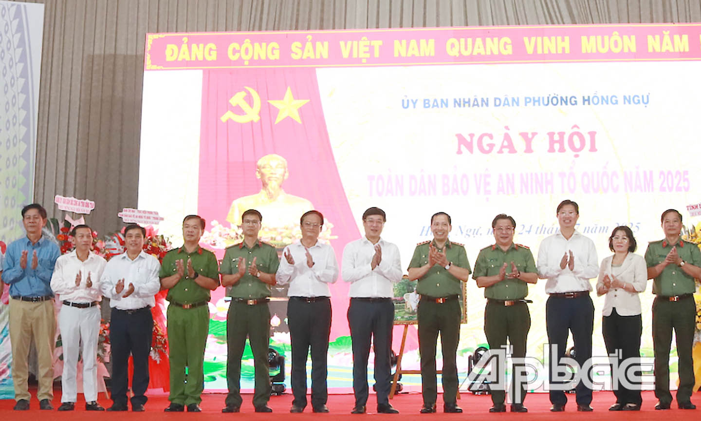 Phường Hồng Ngự tổ chức điểm cấp tỉnh Ngày hội Toàn dân bảo vệ An ninh Tổ quốc