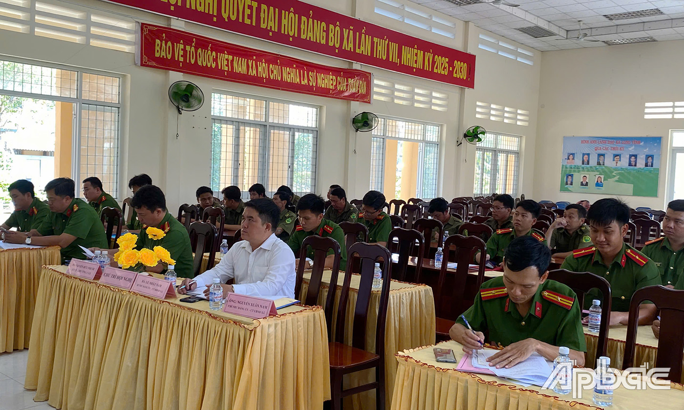 Công an xã Vĩnh Hựu kiện toàn tổ chức bộ máy, đảm bảo an ninh, trật tự