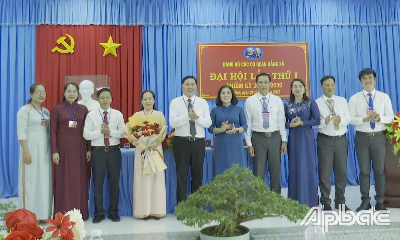 Đảng bộ các cơ quan Đảng xã Tân Thới đại hội nhiệm kỳ 2025 - 2030