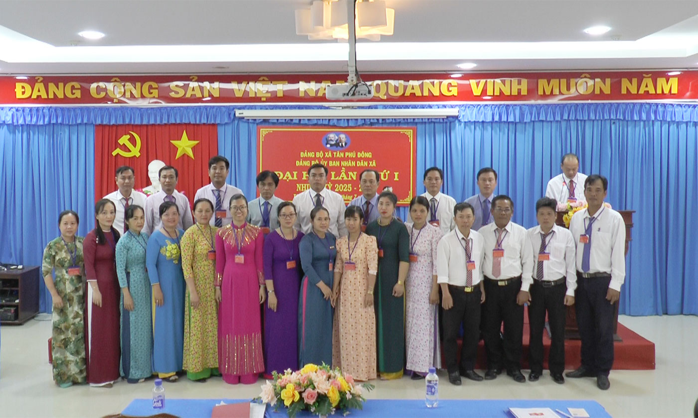 Đảng bộ UBND xã Tân Phú Đông đại hội nhiệm kỳ 2025 - 2030