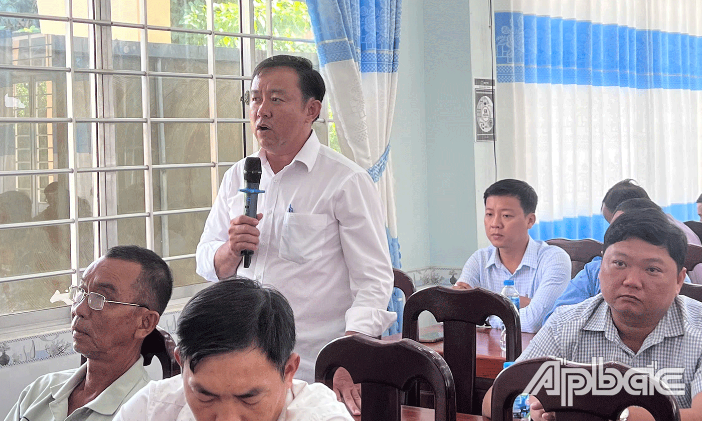 Cử tri phàn ánh, kiến nghị nhiều vấn đề.