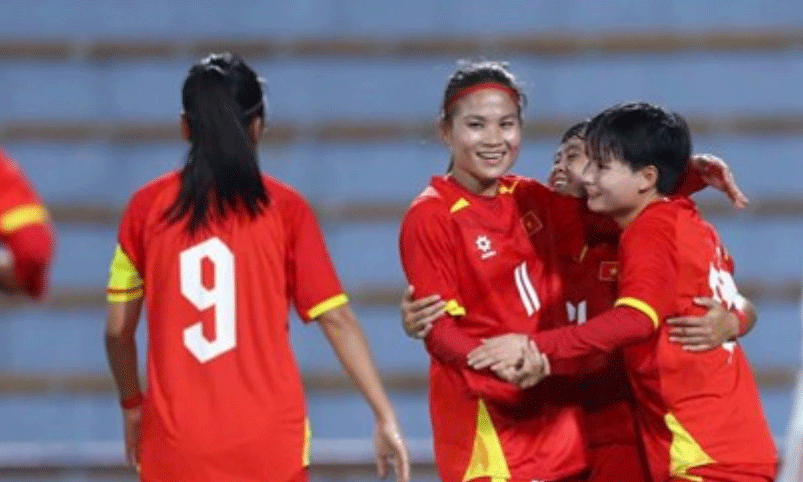 Tuyển bóng đá nữ Việt Nam đã giành vé vào vòng chung kết Giải bóng đá nữ châu Á 2026. Ảnh: VFF