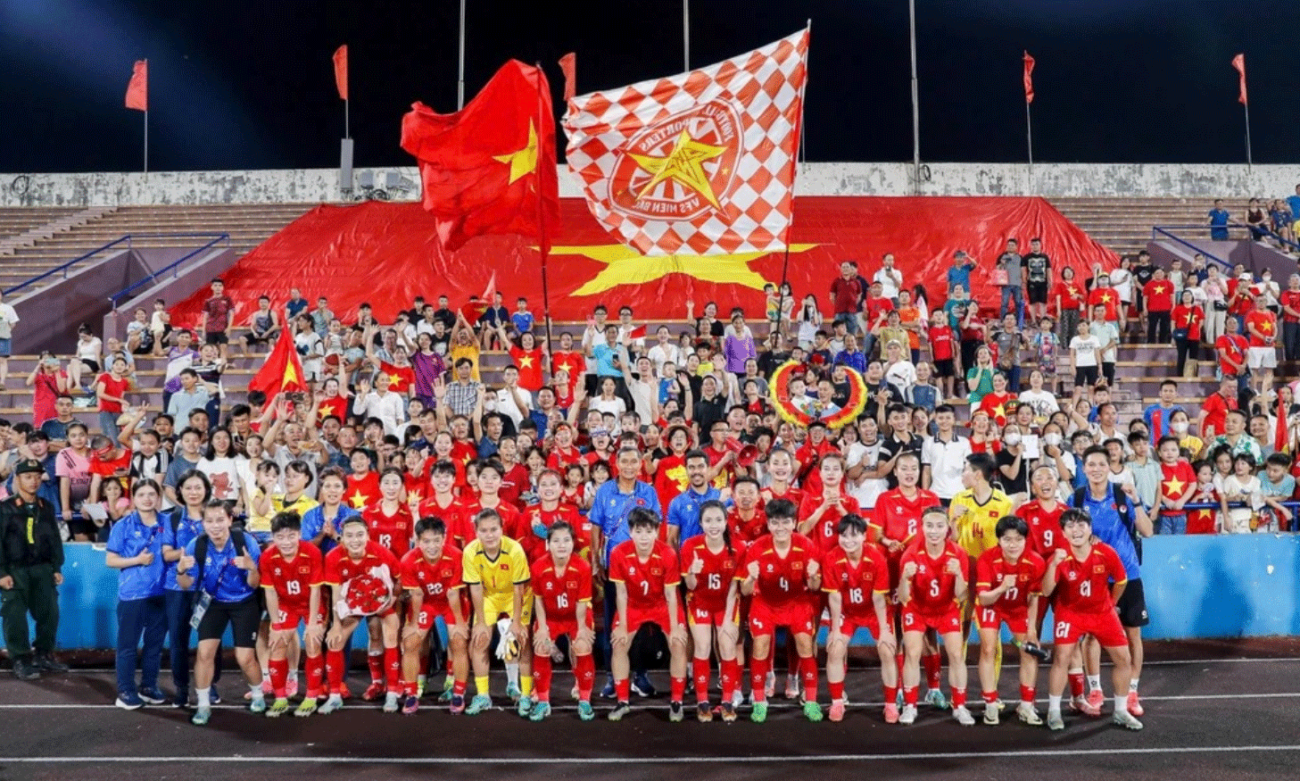 AFC chúc mừng đội tuyển nữ Việt Nam giành quyền dự Asian Cup 2026. Ảnh: VFF