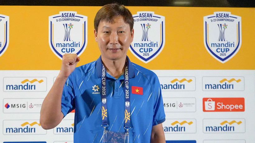 Huấn luyện viên Kim Sang Sik đặt niềm tin vào đội tuyển U23 Việt Nam. (Ảnh: VFF)