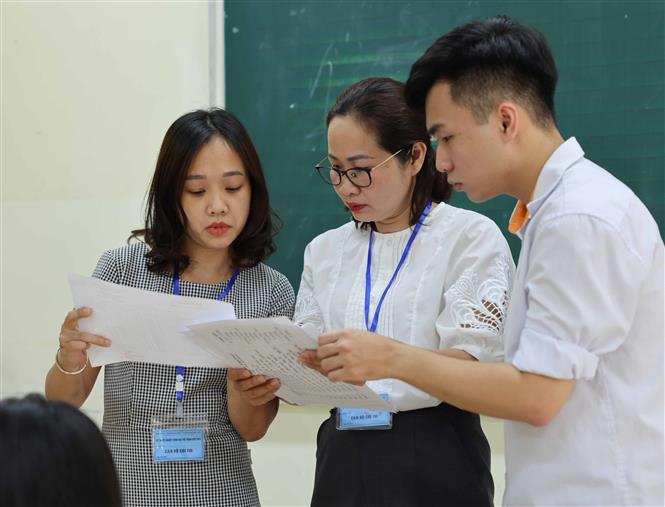 Thí sinh tham dự kỳ thi tốt nghiệp THPT. Ảnh: Thanh Tùng/TTXVN