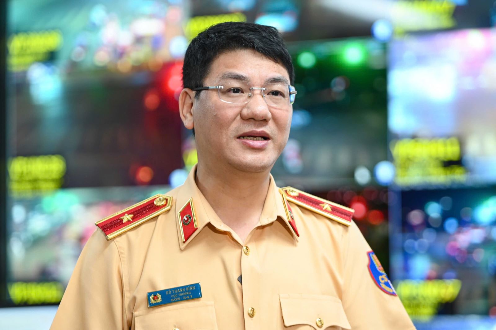 Thiếu tướng Đỗ Thanh Bình, Cục trưởng Cục CSGT thông tin về camera AI.