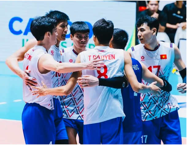 Đội tuyển bóng chuyền nam Việt Nam tiếp tục vượt qua đội Thái Lan ở chặng 2 giải SEA V.League.