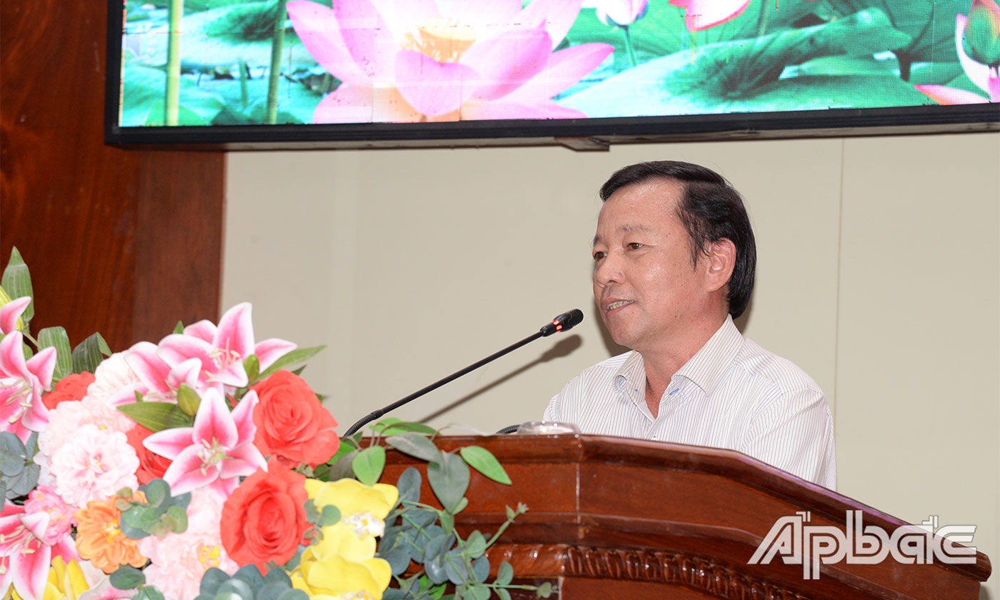 Đồng chí Nguyễn Tuấn Linh phát biểu tại Lễ công bố.