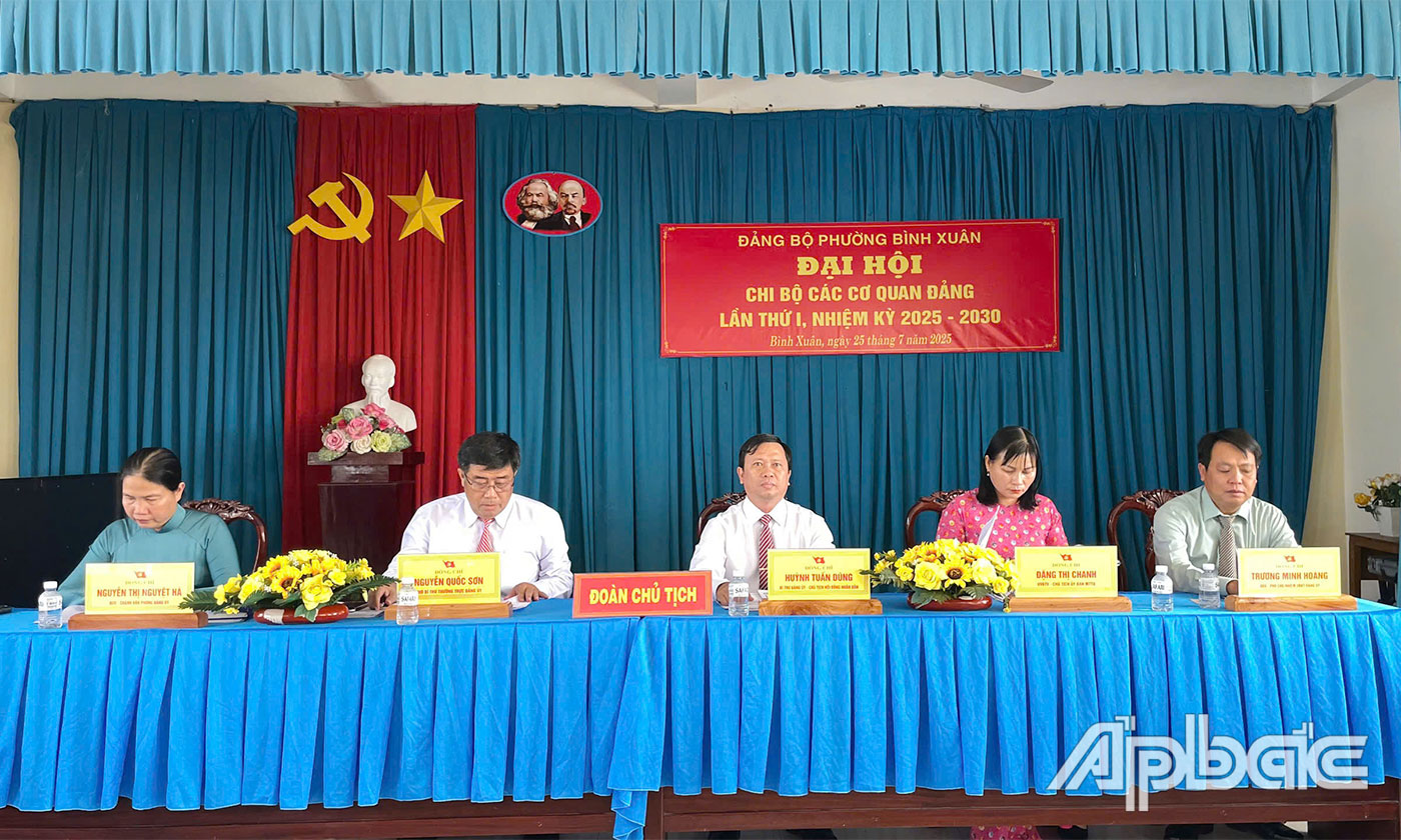 Đoàn Chủ tịch đại hội.