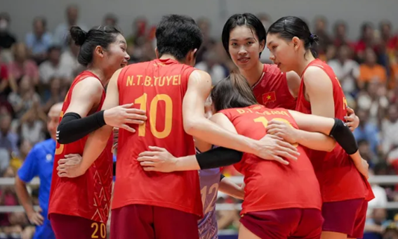 Nếu thi đấu thành công, đội tuyển bóng chuyền nữ Việt Nam sẽ tiếp tục được tích lũy điểm xếp hạng thế giới. Ảnh: AVC