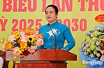 Đồng chí Nguyễn Hải Trâm dự và chỉ đạo Đại hội đại biểu Đảng bộ xã Mỹ Hiệp