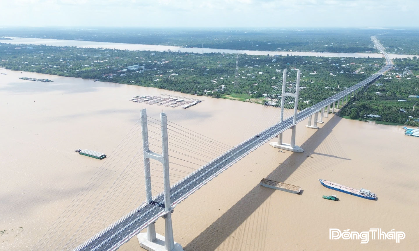 Cầu Rạch Miễu 2 chuẩn bị đưa vào sử dụng vào dịp 19-8-2025.