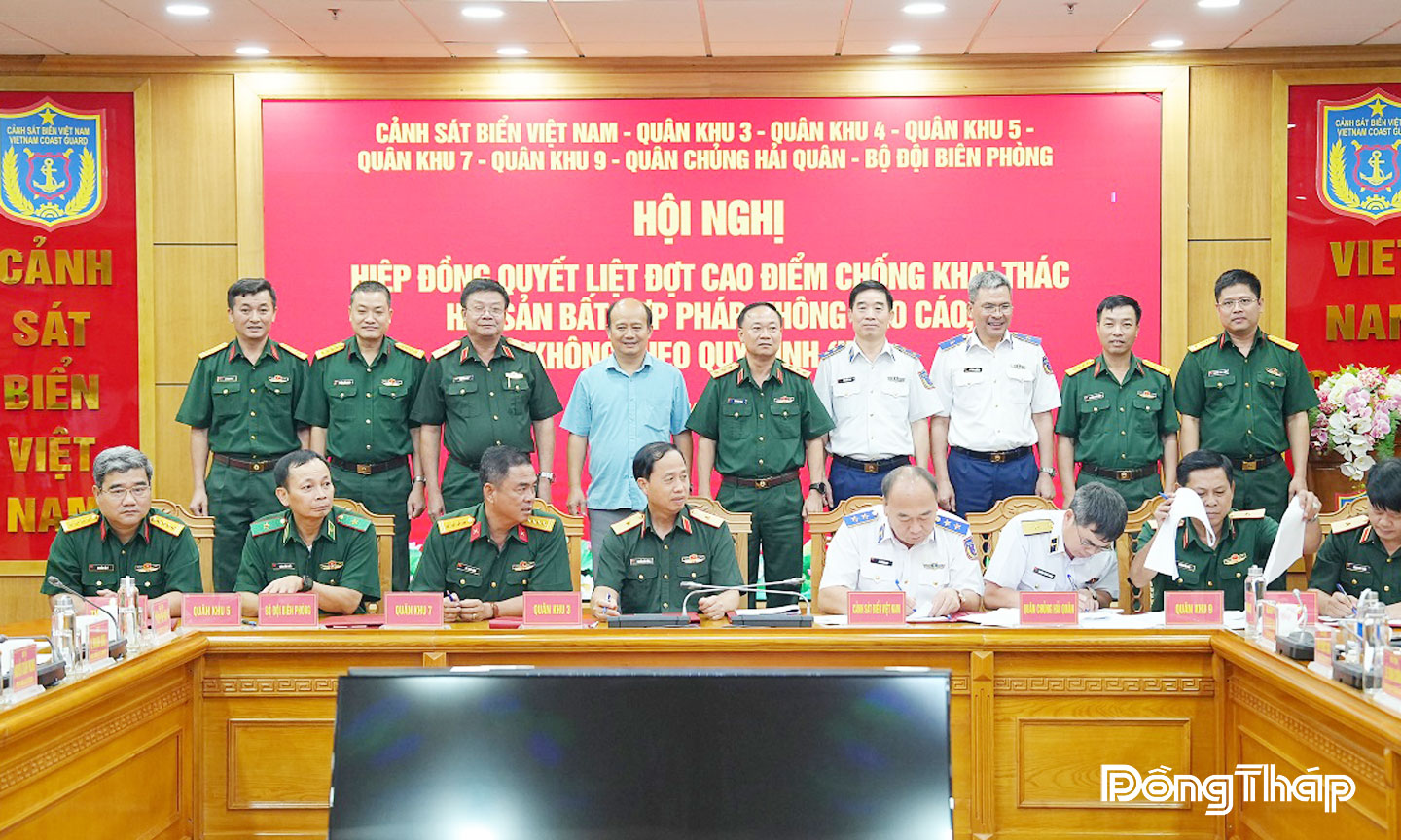 Các lực lượng ký kết hiệp đồng đợt cao điểm tăng cường chống khai thác IUU