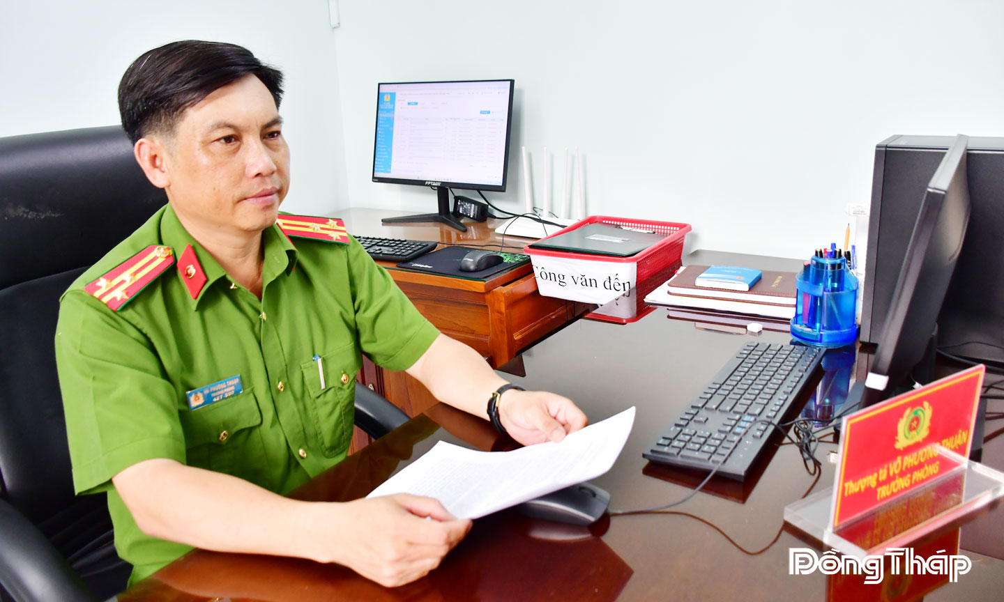 Thượng tá Võ Phương Thuận. Ảnh Đặng Thanh