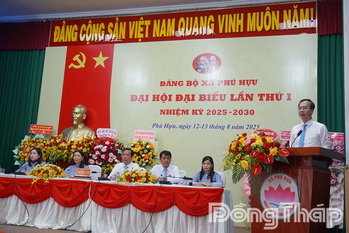 Đồng chí Trần Trí Quang – Phó Bí thư Tỉnh ủy, Chủ tịch UBND tỉnh Đồng Tháp phát biểu chỉ đạo Đại hội